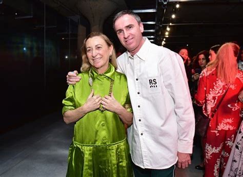 raf simons da prada|raf simons partner.